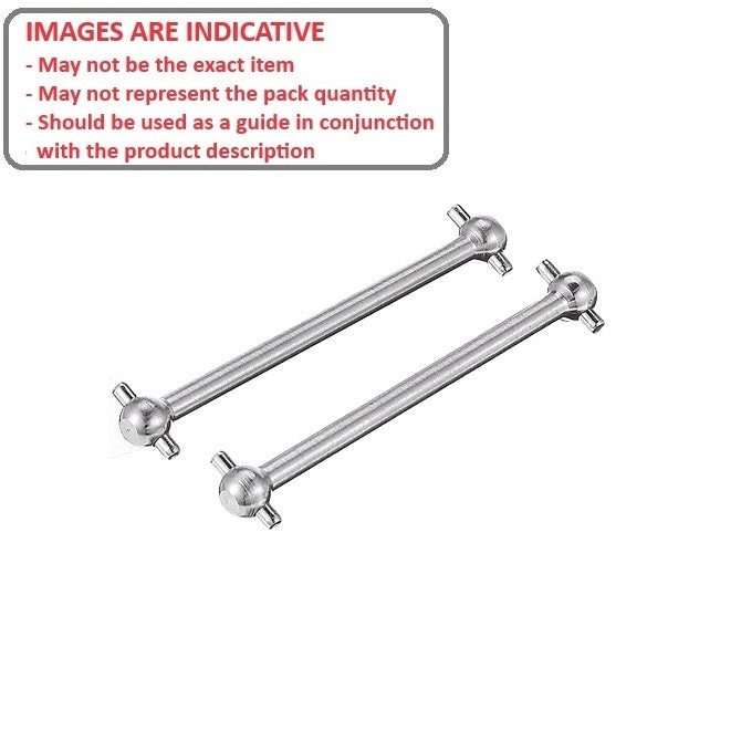 1180626 | DBRC-081-06-03-S (2 Pcs) --- Dogbones Hobby - 81 mm x 6 mm x 3.2 mm