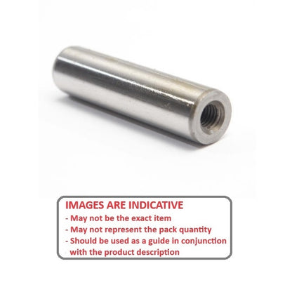 1072914 | DP064-032-CH-1E (Each) --- Dowel Pins - 6.35x31.75 Extractable - Carbon Steel Rc 58-62 Pin