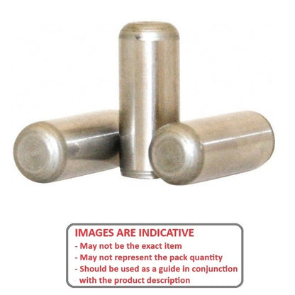 1048404 | DP032-016-303-1 (PK-500) --- Dowel Pins - 3.175x15.88 Standard - Stainless Steel 303/304 Similar to A2, 18-8 HRB80 Pin