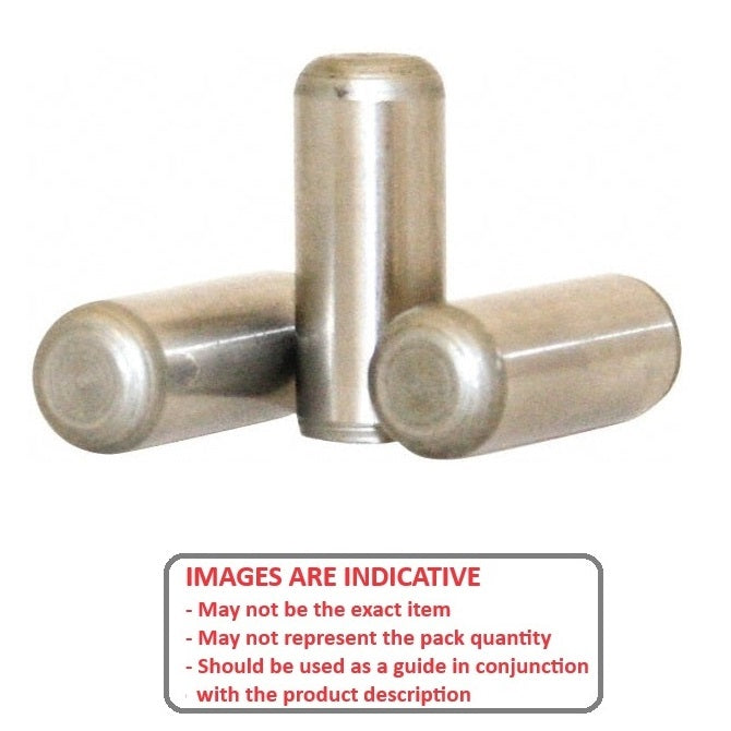 1037902 | DP016-010-303-1 (PK-50) --- Dowel Pins - 1.588x9.53 Standard - Stainless Steel 303/304 Similar to A2, 18-8 HRB80 Pin