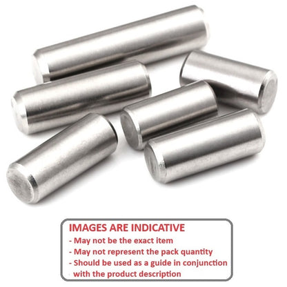 1042134 | DP025-010-303-2 (PK-500) --- Dowel Pins - 2.5x10 Standard - Stainless Steel 303/304 Similar to A2, 18-8 HRB80 Pin