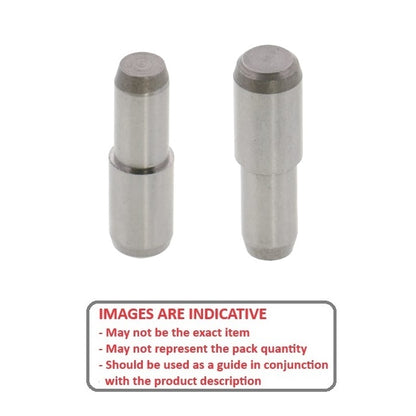 1104845 | DPS130-070-440-1 (Each) --- Dowel Pins - 13x70 Stepped - Stainless Steel AISI 440C Pin