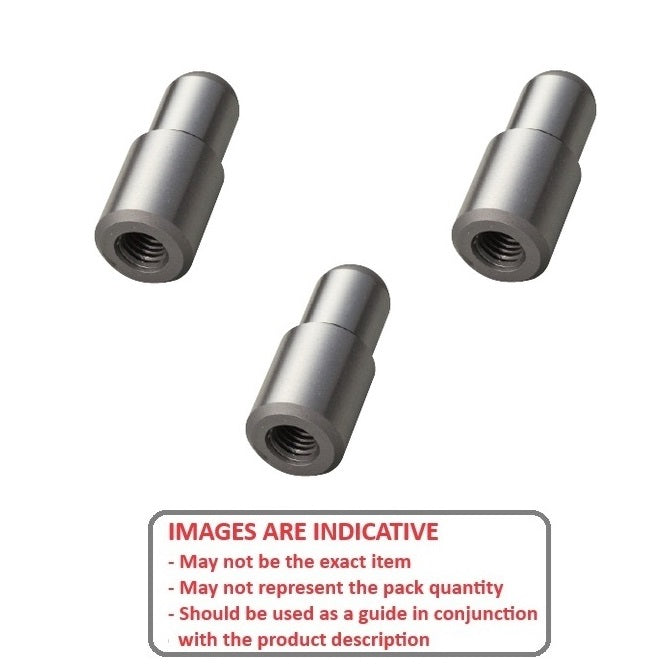 1081724 | DPS080-025-CH-1-E (Each) --- Dowel Pins - 8x25 Stepped - Carbon Steel Pin