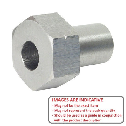 1038541 | DVAB2-ST-064-ADJ-303 (Each) --- Adaptor Bushings Dual Vee - Bushing Size 2 - 18x6.65 mm - Stainless Steel 303 Similar to A2, 304, 18-8
