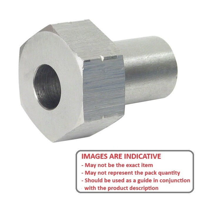 1038539 | DVAB2-ST-060-ADJ-303 (Each) --- Adaptor Bushings Dual Vee - Bushing Size 2 - 18x6.65 mm - Stainless Steel 303 Similar to A2, 304, 18-8