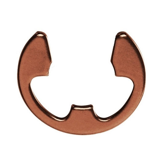 E-Clip 6,35 x 0,64 mm - Rame berillio standard - MBA (confezione da 62)