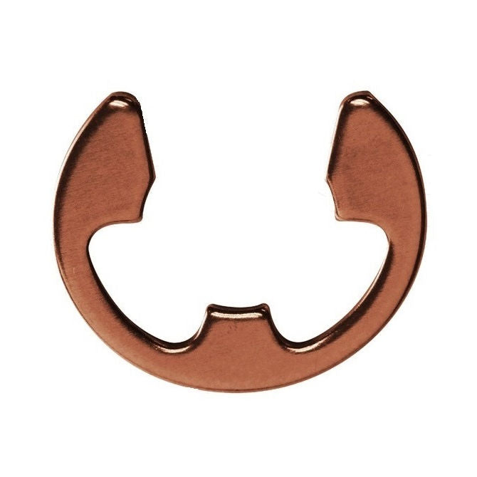 1037962 | ECL-0013-0016A-B (PK-5) --- E-Clips Retaining Rings - 1.59x1.32x0.25 mm Basic - Beryllium Copper E-Clip