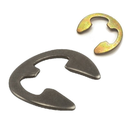 E-Clips Retaining Rings - 4.78x3.18x0.38 mm - Carbon Steel