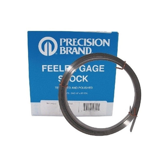 Stainless Feeler Gauge Stock - 0.013x12.7x7620 mm - Stainless Steel