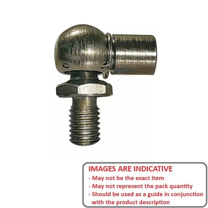 1233032 | GAS30RS (Each) --- Assembly End Fittings Gas Springs - Type Steel Ball Joint 18.03 mm - M6 x 1.0 - Steel Gas Spring