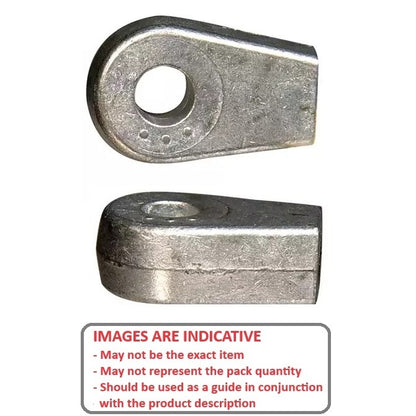 1064750 | GAS212RS (Each) --- End Fittings Gas Springs - M6 - 6x1mm - Fat Blade - Die Cast Zinc Gas Spring