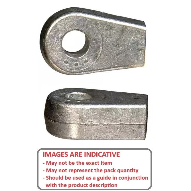 1064749 | GAS211RS (Each) --- End Fittings Gas Springs - M6 - 6x1mm - Fat Blade - Die Cast Zinc Gas Spring