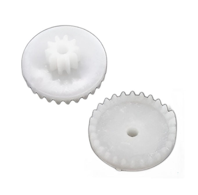 1139051 | GCR-015-M05-020-019-P (PK-50) --- Crown Wheel Module 0.5 Plastic Gears - 28 tooth - 10 tooth - 1.9 mm - POM Plastic Gear