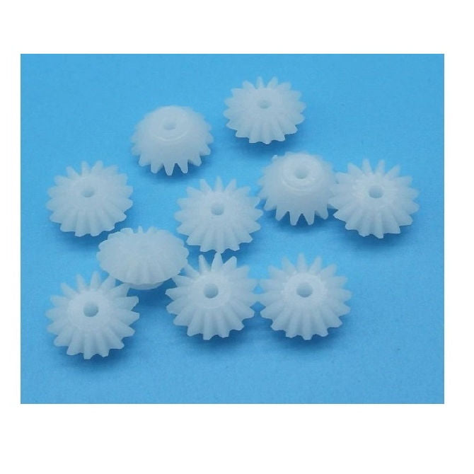 1113626 | GM-016-M05-020-PO (PK-15) --- Mitre Gears - 16 tooth - 8x2 mm Module 0.5 - POM Polyoxymethylene Gear