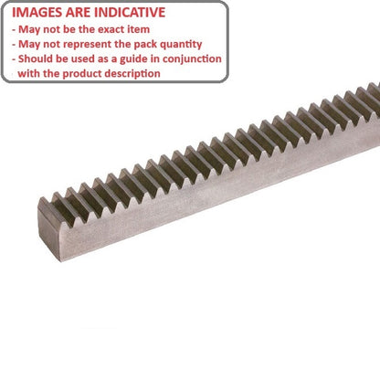 1223642 | RGEAS2.0-500-A (Each) --- Rack Gears - 496.37x20x20 mm Metric - Stainless Steel