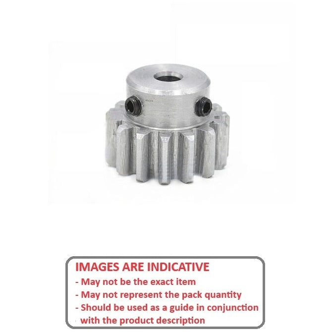 1126037 | G008B-021-D64-032-032-AL-G (Each) --- Spur Gears - 21 tooth - 8.33x3.175 mm Hubbed - Aluminium Alloy 2024 Gear