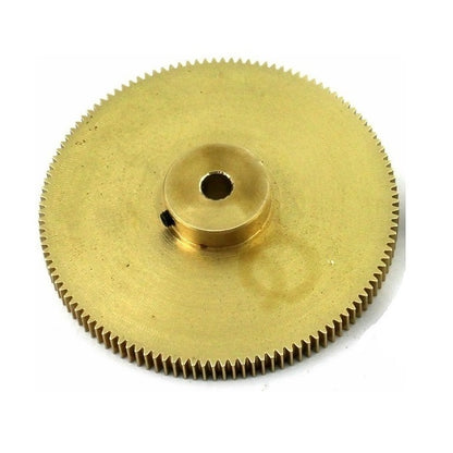 Spur Gears - 48 tooth - 38.1x6.35 mm Hubbed - Brass Gear