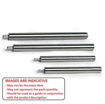 1037265 | SHPIN01.5X50 (Each) --- Pinion Shafts - 1.5x1.55x5 mm - Stainless Steel 303/304 Similar to A2, 18-8 HRB80 Shaft