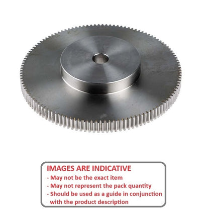 1160295 | G038B-048-D32-032-064-S3 (Each) --- Spur Gears - 48 tooth - 38.1x6.35 mm Hubbed - Stainless Steel 303/304 Similar to A2, 18-8 HRB80 Gear