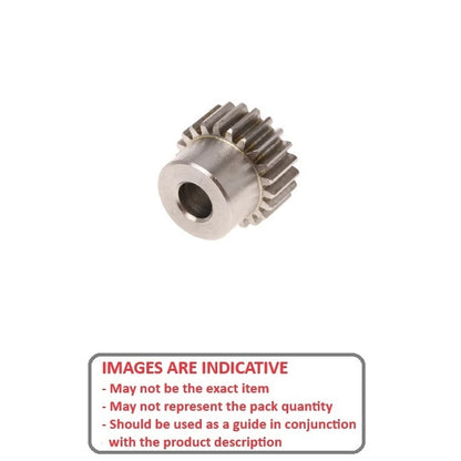 1117681 | G019B-018-D24-032-064-S3 (Each) --- Spur Gears - 18 tooth - 19.05x6.35 mm Hubbed - Stainless Steel 303/304 Similar to A2, 18-8 HRB80 Gear