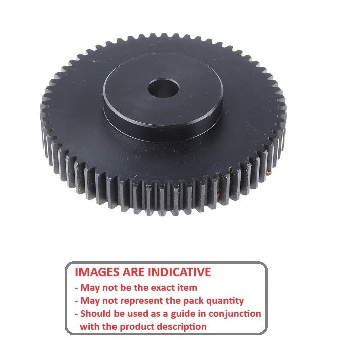 1180556 | G080B-080-M1-100-340F-C (Each) --- Spur Gears - 80 tooth - 80x34 mm Hubbed - Carbon Steel S45C Gear