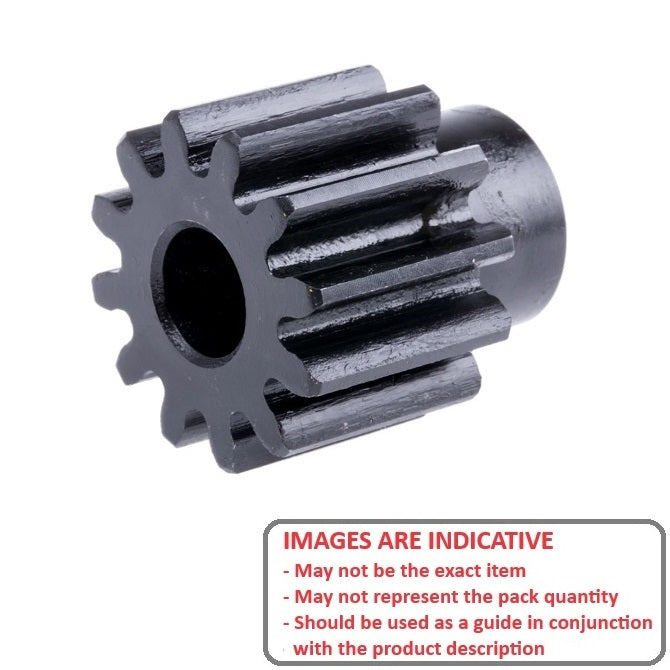 1123112 | G020B-020-M1-060-060P-C (Each) --- Spur Gears - 20 tooth - 20 - Pilot 6.0 Hubbed - Carbon Steel S45C Gear