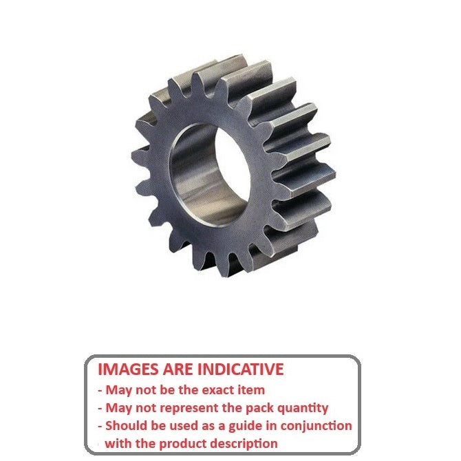 1147374 | G035P-035-M1-100-100F-C (Each) --- Spur Gears - 35 tooth - 35x10 mm Hubless - Carbon Steel S45C Gear