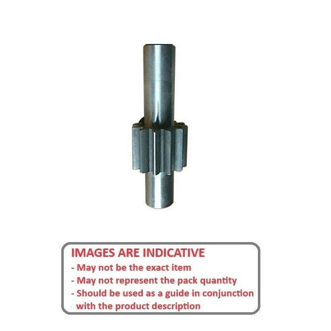 1079485 | G008S-008-M1-120-100F-C (Each) --- Spur Gears - 8 tooth - 8x10 mm Stem - Carbon Steel S45C Gear