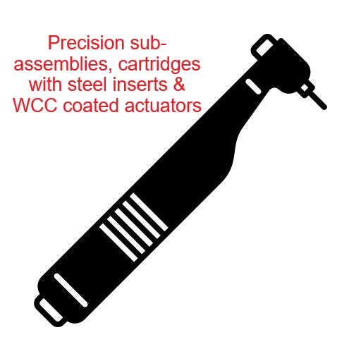 Dental Replacement Parts - Application Brand W&H® Turbine Sub Assembly With Bearings - With Ceramic Hybrid Bearings 