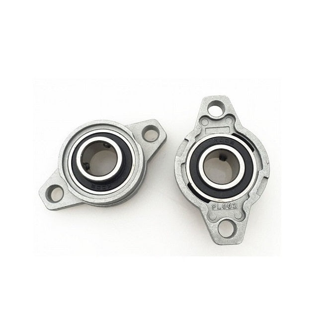 Flanged 2 Bolt Housing Assembly - 8x26x48 mm - Aluminium