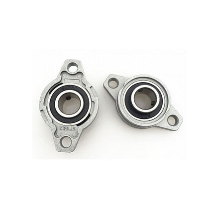 1092153 | KFL000 (Each) --- Flanged 2 Bolt Housing and Bearing Assembly - 10x36x60 mm Rigid - Aluminium