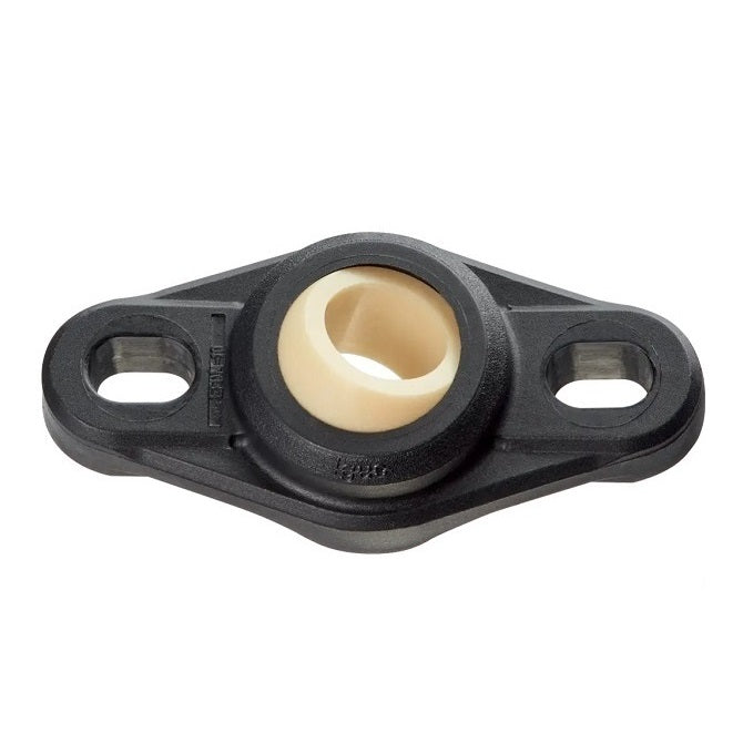 Flanged 2 Bolt Housing Assembly - 6 - 24 mm Self Aligning - Plastic