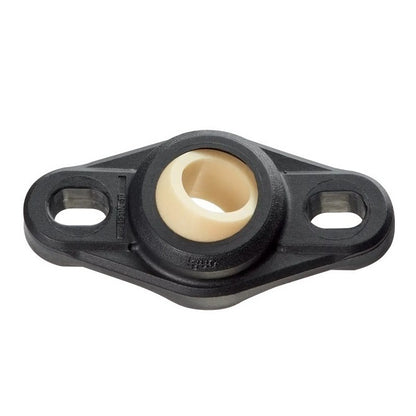 Flanged 2 Bolt Housing Assembly - 6 - 24 mm Self Aligning - Plastic