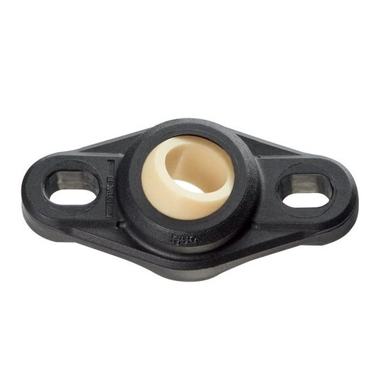 Flanged 2 Bolt Housing Assembly - 6 - 24 mm Self Aligning - Plastic