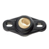 Flanged 2 Bolt Housing Assembly - 6 - 24 mm Self Aligning - Plastic