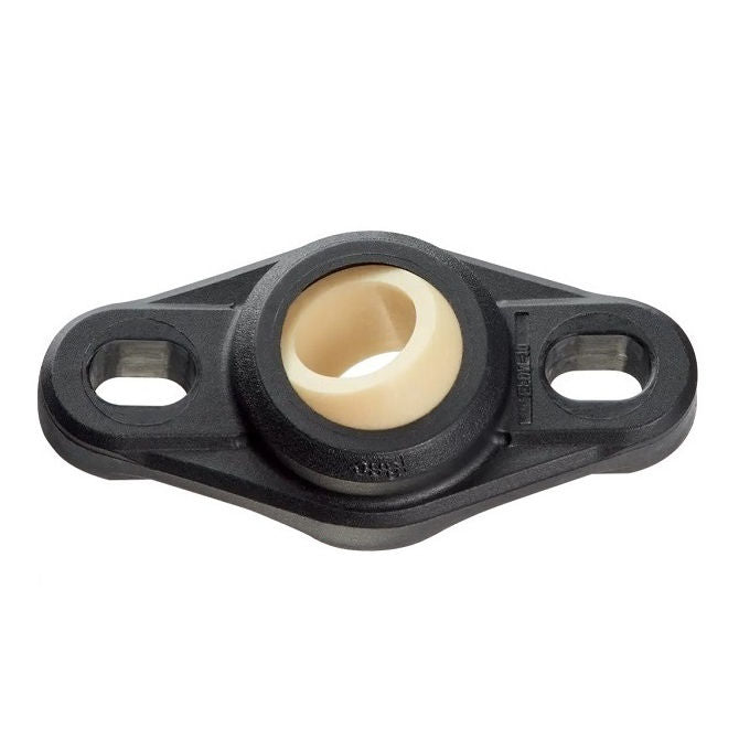 1081200 | FL-08-W300 (Each) --- Flanged 2 Bolt Housing and Bearing Assembly - 8 - 31 mm Aligning - Plastic