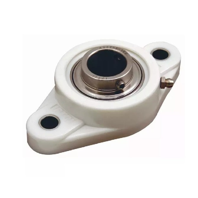 Flanged 2 Bolt Housing Assembly - 30x40.9x148 mm - Thermoplastic and Chrome Steel