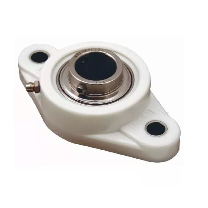 1141476 | IP-248RS (Each) --- Flanged 2 Bolt Housing and Bearing Assembly - 30x40.9x148 mm Rigid - Thermoplastic and Chrome Steel