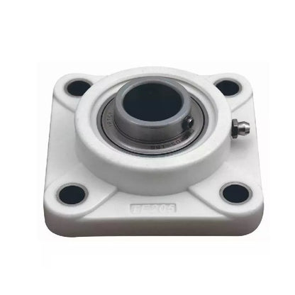 Flanged 4 Bolt Housing Assembly - 38.1x16.662x130.175 mm - Thermoplastic and Chrome Steel