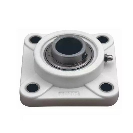 Flanged 4 Bolt Housing Assembly - 40x17x130 mm - Thermoplastic and Stainless Steel