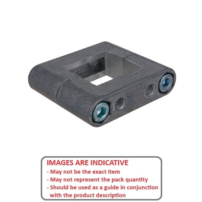 1151084 | LCSQCL-0381-Q (Each) --- Housing Clamps Square Linear - 38.1 mm Square Clamp 33.99 mm