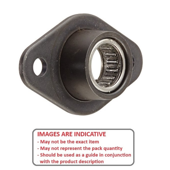 1075068 | BFM-250-N --- Flanged 2 Bolt Housing Assembly - 6.35 mm x 53.34 mm x 16.67 mm