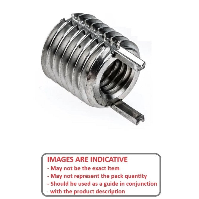 1066088 | KLI-060M-100-10-SS (Each) --- Inserts Thread Repair - M6 - 6x1mm - M10 x 1.25 10 mm Keylocking - Stainless Steel Insert