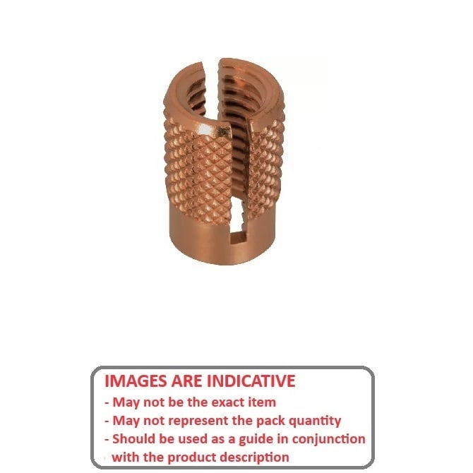 1045810 | IN-EP-0300-048-B (5 Pcs) --- Inserts - M3x0.5 (3mm Standard) x 3.96 mm x 4.77 mm