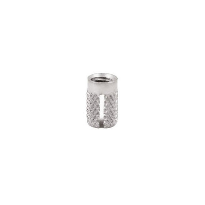 Expansion Inserts - 4-40 UNC - 2.85mm - 3.96x4.78 mm Press In - Stainless Steel 303/304 Similar to A2, 18-8 HRB80 Insert