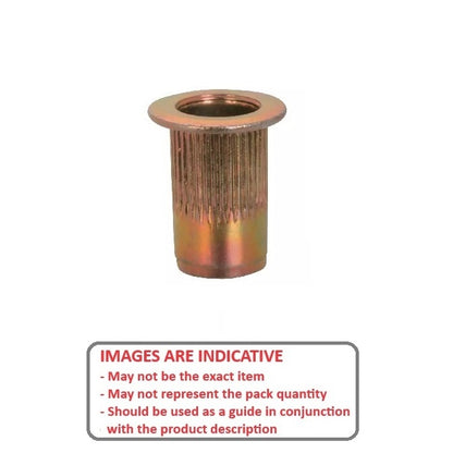 1059164 | IN-RIV-048F-034-R (PK-50) --- Rivet Nuts Inserts - 10-32 UNF - 4.76mm - 7.54 - 0.50 - 3.38 Klik
