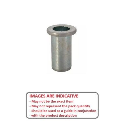 1060752 | IN-RIV-048F-033 --- Rivet Nuts Inserts - 10-32 UNF (4.76mm) x 6.35 mm 2.03 - 3.32