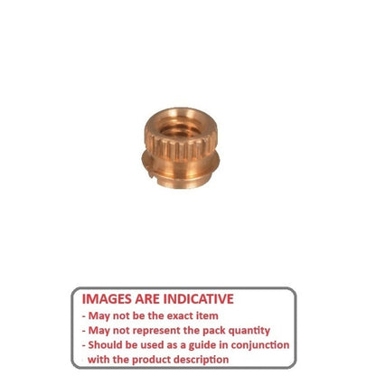 Inserto conico 6-32 UNC x 5.334 x 6.020 - F per legno e plastica - MBA (confezione da 5)