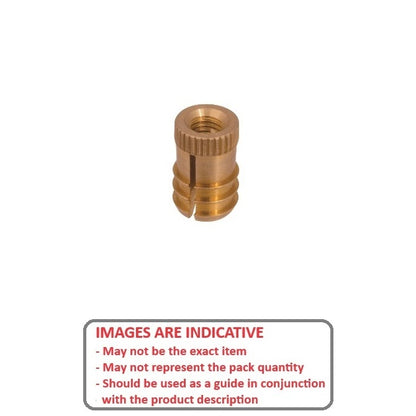 1058357 | IN-PF-048F-143-W (PK-2) --- Tapered Fit Finserts For Wood and Plastics Inserts - 10-32 UNF - 4.76mm - 8.74x14.3 mm