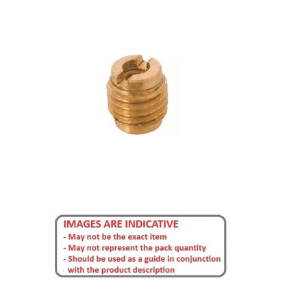 Inserto autofilettante 6-32 UNC x 9.525 x 8.890 - Per attacco corto con scanalatura per legno - MBA (confezione da 5)